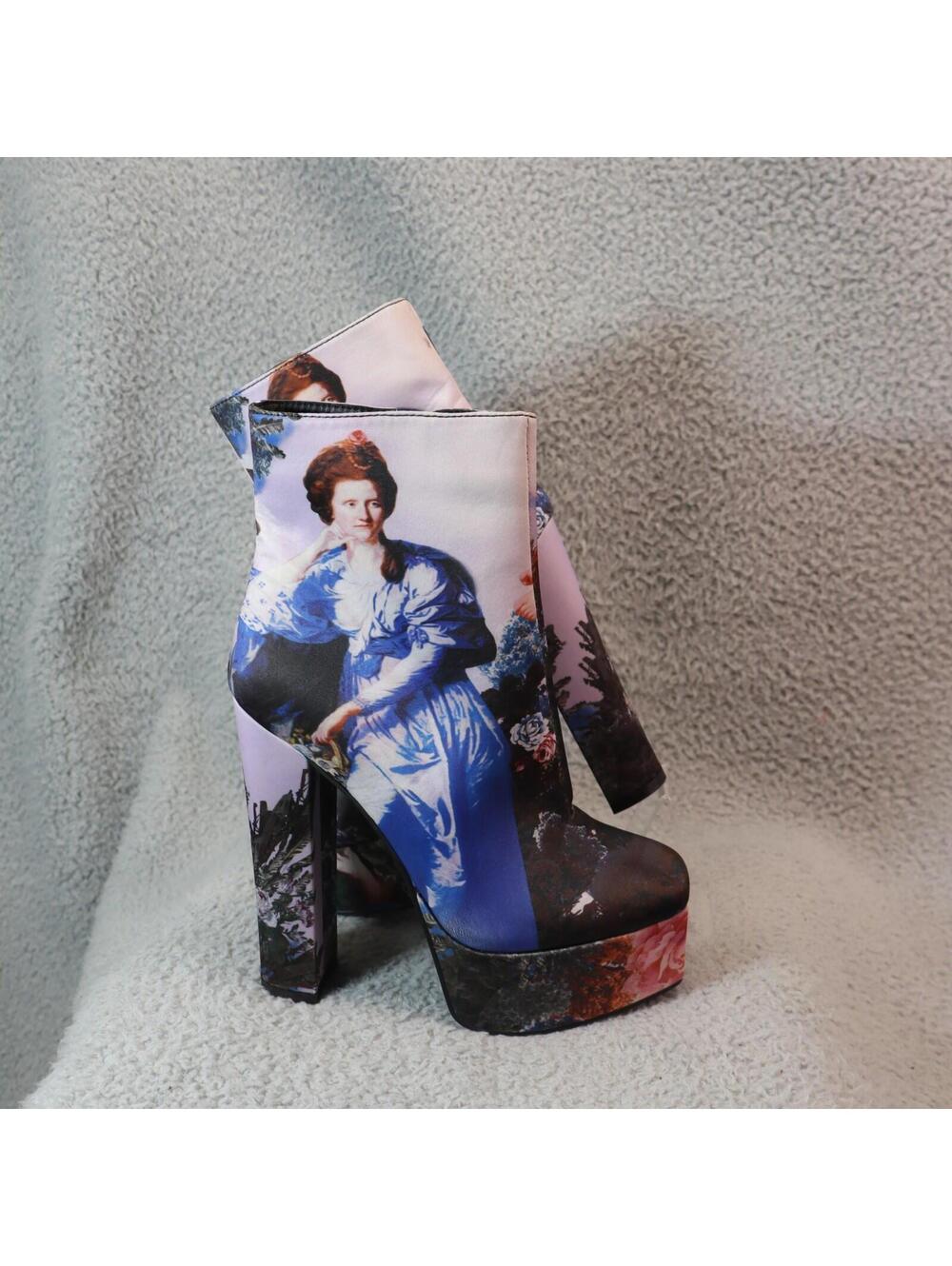 Azalea Wang Angel Chunky Bootie Women size 8.5 Heels Boots